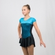 Diamond Competition Figure skating dress-Turquoise