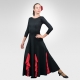 Flamenco dress with red flounces- Front