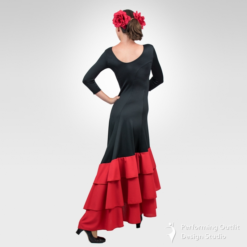 ruffled flamenco dress