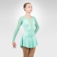 Elegy figure skating long sleeve dress-mint