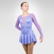 Elegy figure skating long sleeve dress-lavender