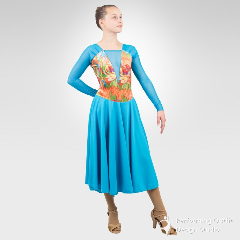 Valseana Ice And Latin Dance Dress Performing Outfit