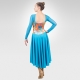 Valseana ice dance dress-turquoise, back