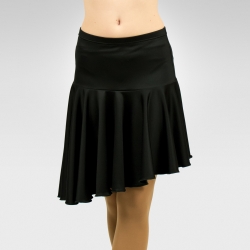 Asymmetrical dance skirt