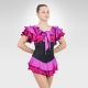 Carmen Competition figure skating dress-Lilac/Fuchsia-Front