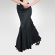 Flamenco skirt with ruffle godet-Front