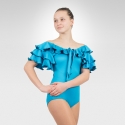 Flamenco & Latin dance leotard with self-tie