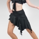 Asymmetrical Ballroom & Latin dance skirt- Front