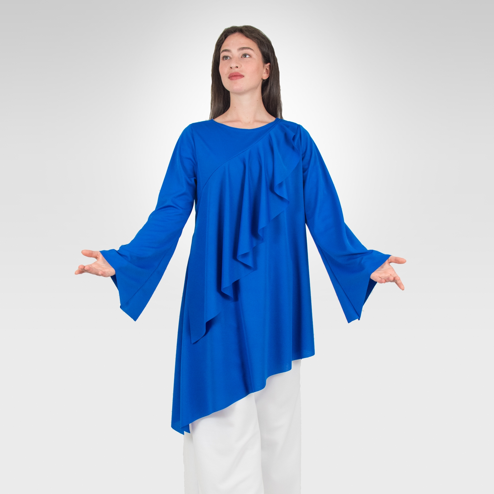 Awaken asymmetrical bell sleeve top - Performing Outfit Design