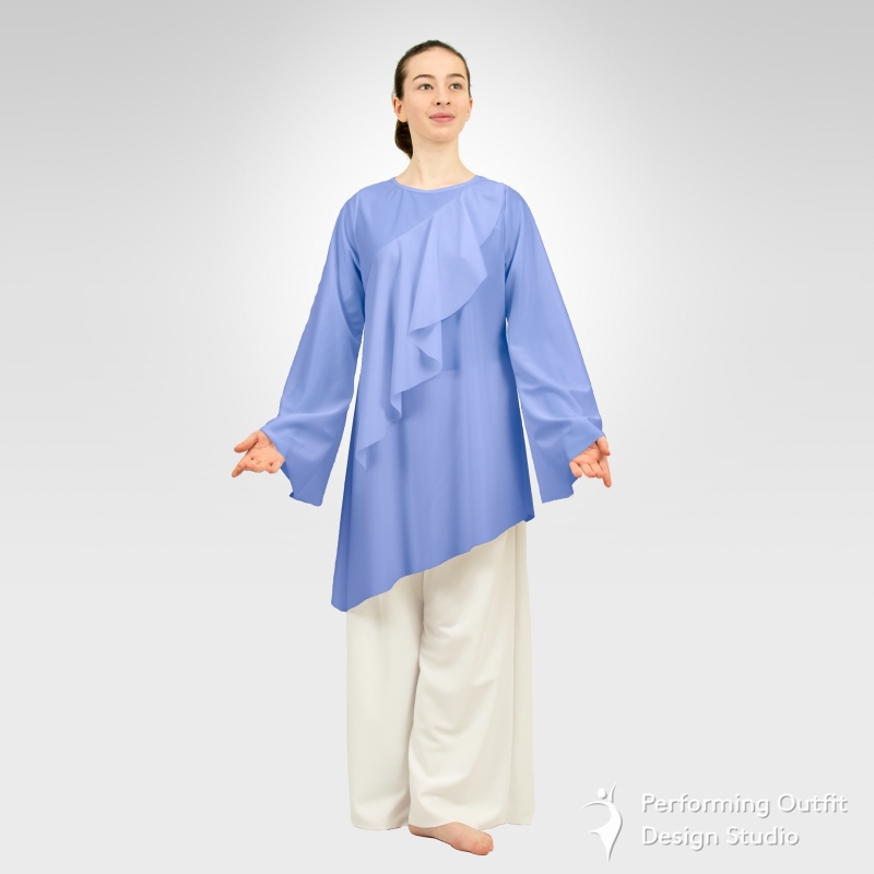 Awaken asymmetrical bell sleeve top - Performing Outfit Design