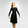 Performance dance dress with circular skirt
