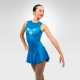 Sparkle Competition figure skating tank dress - Turquoise