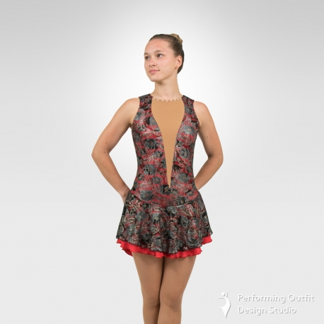 Lacy Ice dress- Red front
