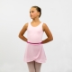 Walz of the Flowers reversible two-ply knit dance wrap skirt-Magenta/Light Pink