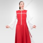 Power of belief praise dance overdress red- white cross