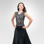 Ballroom Latin Dance Skirt Black